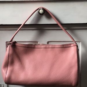 Cole Haan pink pebble leather purse.